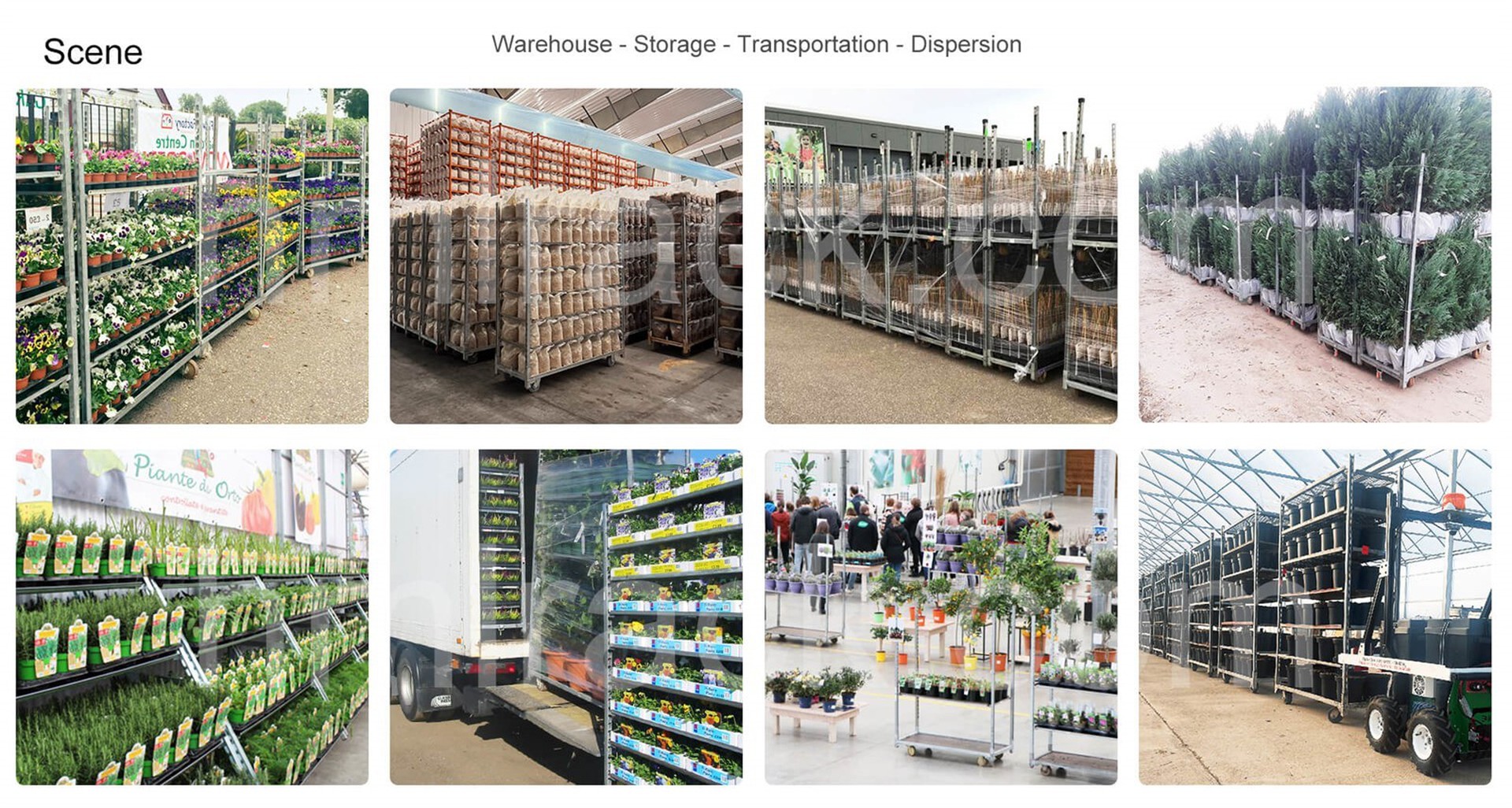 flower trolley cart Applications flower trolley cart Applications